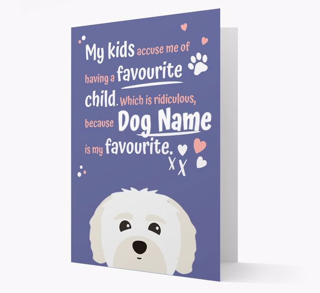 'Favourite Child' - Personalised {breedFullName} Card 